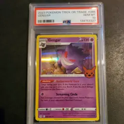 2023 POKEMON TRICK OR TRADE #066 GENGAR PSA 10 - Image 1