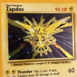 Pokemon TCG - Zapdos 16/102 - Base Set - LP/MP - Image 2