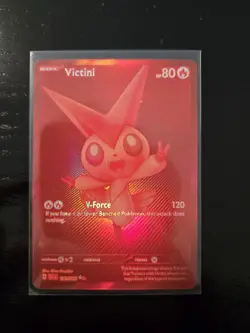 Pokemon English Black Bolt And White Flare Red Victini 172/086 BWR NM - Image 1