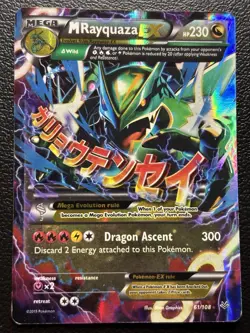 Pokemon TCG Roaring Skies Mega Rayquaza EX 61/108 2015 Ultra Rare MP - Image 1