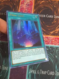 Yu-Gi-Oh! Final Light SAST-EN090 Ultra Rare 1st Edition NM Missing Ink Dot - Image 2