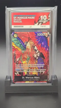 One Piece St. Marcus Mars Rare Alt Art OP13-091 Carrying On His Will - ACE 10 - Image 1
