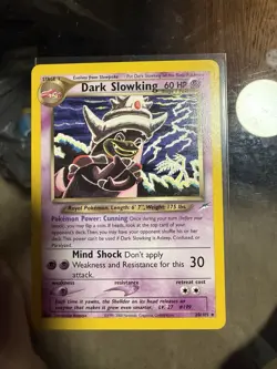 Pokemon TCG Dark Slowking Neo Destiny Card 20/105 Unlimited Rare LP+ - Image 1
