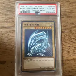 Blue Eyes White Dragon Millennium Rare 15ax-kry07 Yu-Gi-Oh Card Psa 10 - Image 1