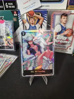 Ms. All-Sunday OP14-084 SR CCG Card - One Piece The Azure Sea's Seven - Image 1