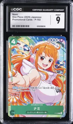 2025 ONE PIECE - PROMO CARDS JPN #P-102 NAMI CGC 9 - Image 1
