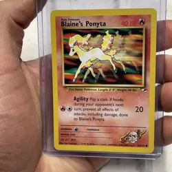 Pokemon Gym Heroes Card 63/132 Blaine's Ponyta Nintendo NM/MT Vintage Card WOTC - Image 1