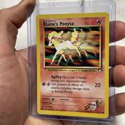Pokemon Gym Heroes Card 63/132 Blaine's Ponyta Nintendo NM/MT Vintage Card WOTC - Image 2
