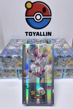 Pokemon TCG Chinese Card Vol.2 Gem Pack Eevee CBB2C Booster Box Sealed - Image 1