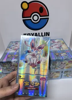Pokemon TCG Chinese Card Vol.2 Gem Pack Eevee CBB2C Booster Box Sealed - Image 2