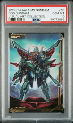 PSA10 08 UR God Gundam / Shining Gundam Mobile Suit Gundam Itajaga Card - Image 1