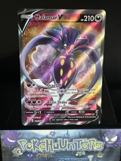 Pokemon Card Malamar V 186/192 Rebel Clash Ultra Rare Full Art NM - Image 1