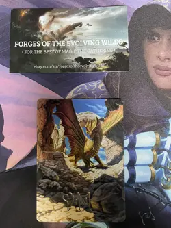 Ancient Brass Dragon GOLD STAMP Signature Art Series Commander Baldur's Gate - Image 1