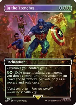 MTG - In the Trenches - Foil - Captain America Secret Lair - Magic the Gathering - Image 1