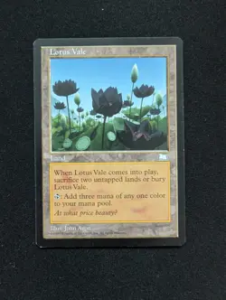 Lotus Vale - MTG - Weatherlight Rare - Magic: The Gathering LP - Image 2