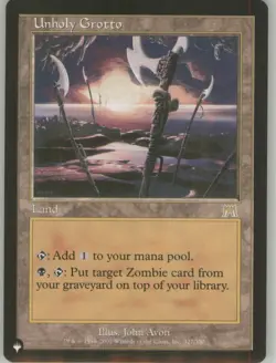 Unholy Grotto 327 Retro Border Non-Foil Near Mint List MTG - Image 1