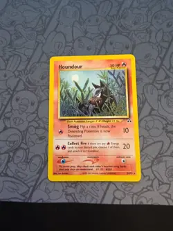 Pokemon: Houndour 24/75 Rare Non-holo Neo Discovery 2001 - LP - J73 - Image 1