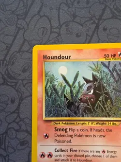 Pokemon: Houndour 24/75 Rare Non-holo Neo Discovery 2001 - LP - J73 - Image 3