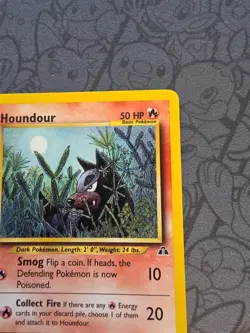 Pokemon: Houndour 24/75 Rare Non-holo Neo Discovery 2001 - LP - J73 - Image 4
