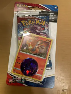 Pokemon Charmander SWORD & SHIELD Battle Styles Booster Pack W/ Coin New Sealed - Image 1