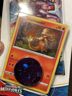 Pokemon Charmander SWORD & SHIELD Battle Styles Booster Pack W/ Coin New Sealed - Image 2