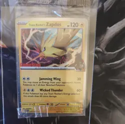 Pokemon TCG Team Rocket’s Zapdos - Destined Rivals GameStop Promo, Sealed - Image 1