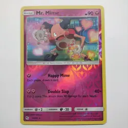 2019 POKEMON HIDDEN FATES MR MIME 43/68 REVERSE HOLO MINT! - Image 1