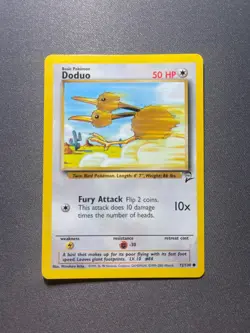 Pokemon TCG Doduo Base Set 2 72/130 Regular 1999-2000 Wizards Base Set - Image 1