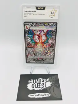 PCA 9,5 Carte Pokemon Dracaufeu EX 223/197 Flammes Obsidiennes EV3 - Image 1