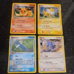 Pokemon TCG Flareon Holo Rare 2/17 Pop Series 3. jolteon. vaporeon. tauros pop 2 - Image 1