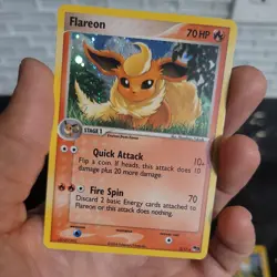 Pokemon TCG Flareon Holo Rare 2/17 Pop Series 3. jolteon. vaporeon. tauros pop 2 - Image 2