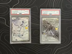 Pokemon TCG Reshiram And Zekrom Full Arts From Celebrations PSA 9 & 10 - Image 1