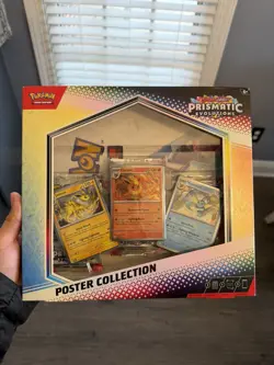 Pokemon TCG SV8.5 Prismatic Evolutions Poster Collection Box Factory Sealed - Image 1