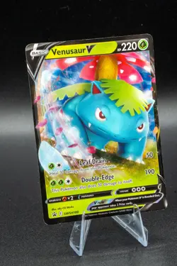Venusaur V Sword & Shield Black Star Promo SWSH100 Pokemon TCG LP Light Play - Image 1