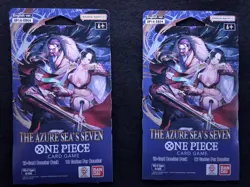 One Piece TCG: The Azure Sea's Seven Lot Of ×2 Sleeved Boosters OP-14 English. - Image 1