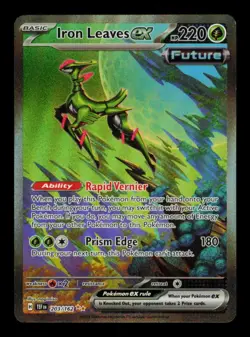 Pokemon Card Iron Leaves ex 203/162 Temporal Forces SIR Alt Art Holo NM 2024 - Image 1