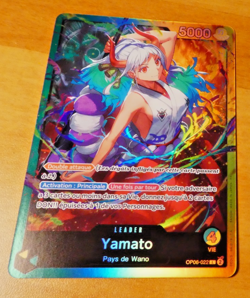 ONE PIECE CARD GAME HOLO CARTE FRANCAISE ST28 YAMATO OP06-022 LEADER FR NM - Image 1