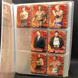 WWE Face Off Trading Card Game Topps Collector Binder w/ Cards (15B) MO#8771 - Image 4