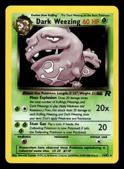 Dark Weezing 14/82 Holo Rare Team Rocket Pokemon Card - 1 - Image 1