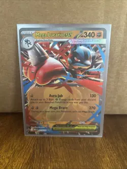 Mega Lucario ex - 077/132 - Ultra Rare - Mega Evolution - NM/M - Pokemon Card - Image 1