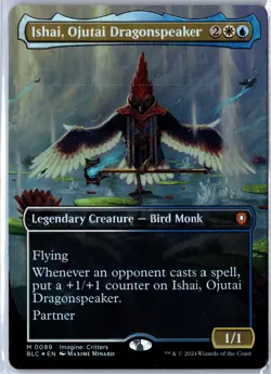 Commander: Bloomburrow #89 Ishai, Ojutai Dragonspeaker (Borderless) Foil - Image 1