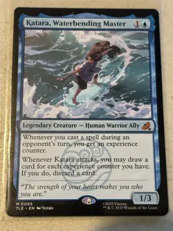 mtg Katara Waterbending Master, mythic rare, Avatar the Last Airbender, unplayed - Image 1