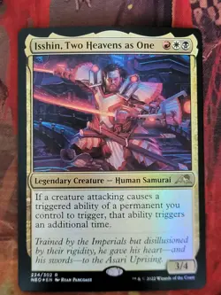 MTG Card : Isshin, Two Heavens as One (Kamigawa: Neon Dynasty ) FOIL - Image 1