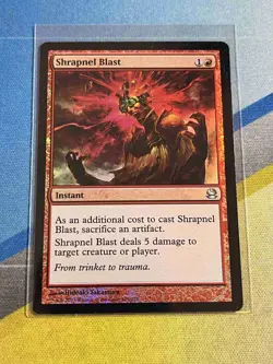 Magic the Gathering MTG Modern Masters SHRAPNEL BLAST Foil - Image 1