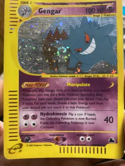 Gengar H9 Rare Holo Skyridge 2003 Vintage Pokemon E-Reader SWIRL 🌀🌀 - Image 2