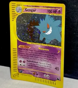 Gengar H9 Rare Holo Skyridge 2003 Vintage Pokemon E-Reader SWIRL 🌀🌀 - Image 3