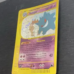 Gengar H9 Rare Holo Skyridge 2003 Vintage Pokemon E-Reader SWIRL 🌀🌀 - Image 4