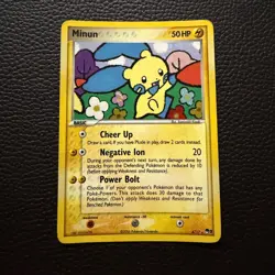 Minun #4/17 Holo Pokemon Card Pop Series 3, 2006 - HP - Image 1