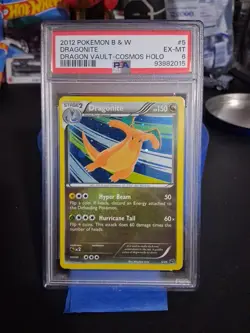 2012 Black & White Dragon Vault Dragonite #5 Holo PSA 6 EX-MT Pokemon TCG - Image 1