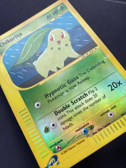 Pokemon TCG Chikorita Expedition 99/165 Reverse Holo MP. - Image 3